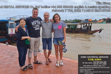 Tour Mekong 1 ngày với du khách Nga